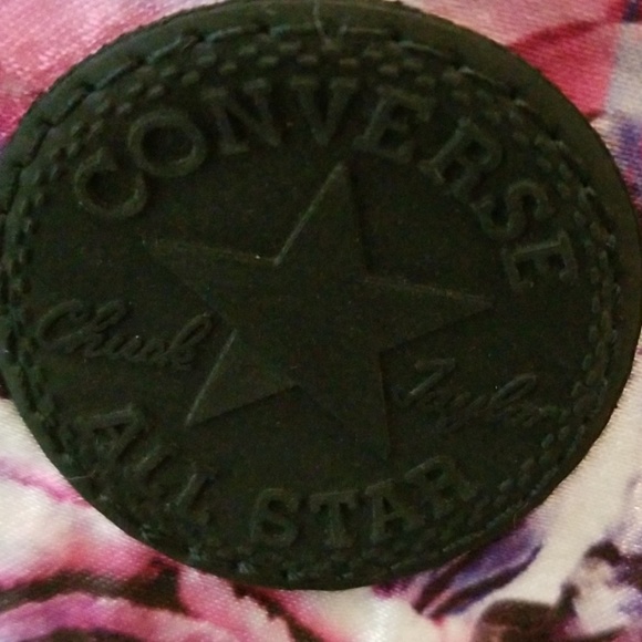 Converse All Star Rose Design Hi-Top Shoes - Picture 6 of 8